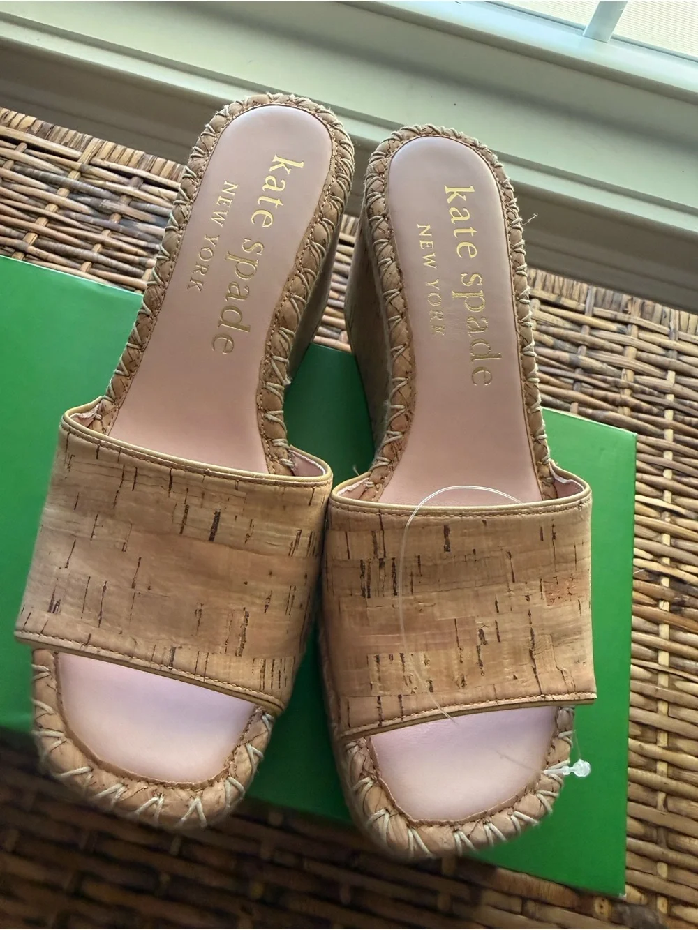 NIB kate spade Colette Cork Espadrille Wedge - 7.5
